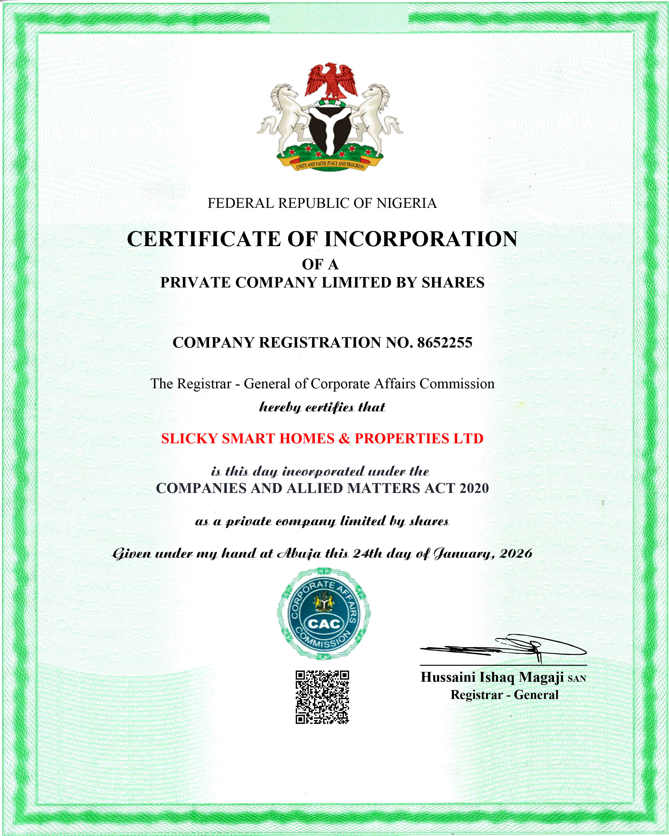CAC Certificate